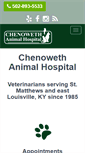 Mobile Screenshot of chenowethanimalhospital.com